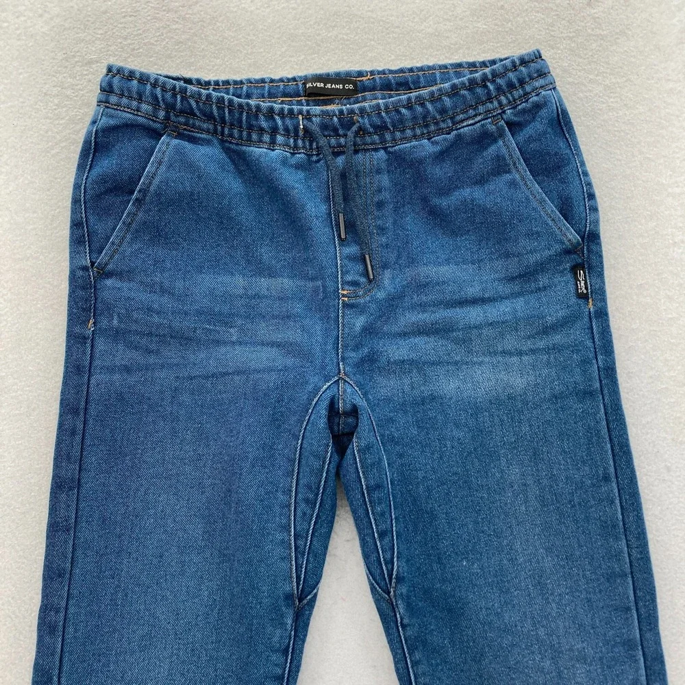 Silver Jeans Nathan Flannel Lined Blanket Lined‎ Boys 16 Skinny Fit Drawstring